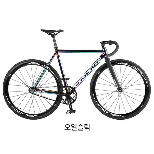 2025 콘스탄틴 드래그 픽시 오일슬릭 블랙 블루 자전거 완성차 조립 출고