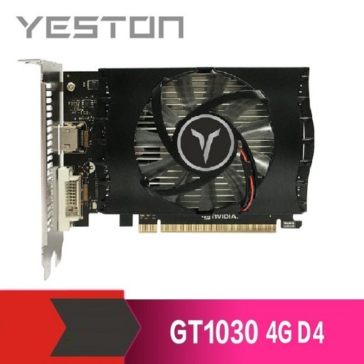 가성비 Yeston GeForce GT 1030 4GB DDR4 그래픽 카드 Nvidia pci express 3.0 데스크탑 컴퓨터 PC 비디오 게임 그래픽 카드