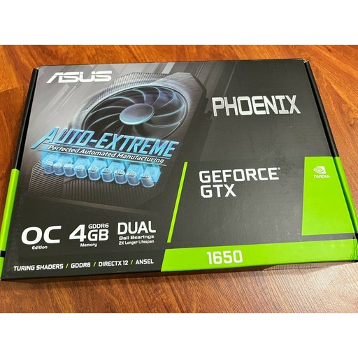 ASUS Phoenix OC GeForce GTX 1650 4GB GDDR6 용 그래픽 카드, 새 원본, 단일상품