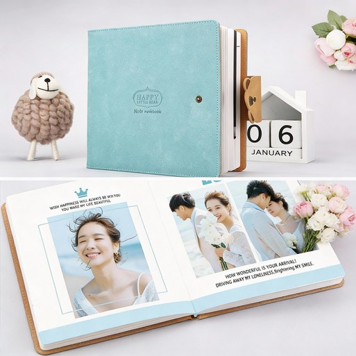 가죽커버 포토북제작  중대형  포토앨범제작 돌 결혼 여행 스튜디오앨범제작 핸드폰사진앨범제작