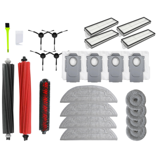 퓨어퍼스트 로보락 S8 MaxV Ultra 소모품 물걸레 더스트백 브러쉬 호환, 1세트, 6개월 풀패키지