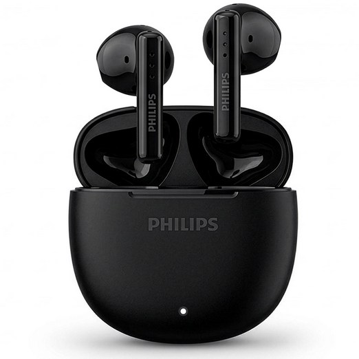 필립스 ENC 노이즈캔슬링 무선 블루투스 이어폰, TAT1139, 블랙, 26시간, 방수가능