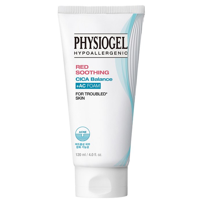 피지오겔 레드 수딩 시카밸런스 AC 폼클렌저, 120ml, 1개