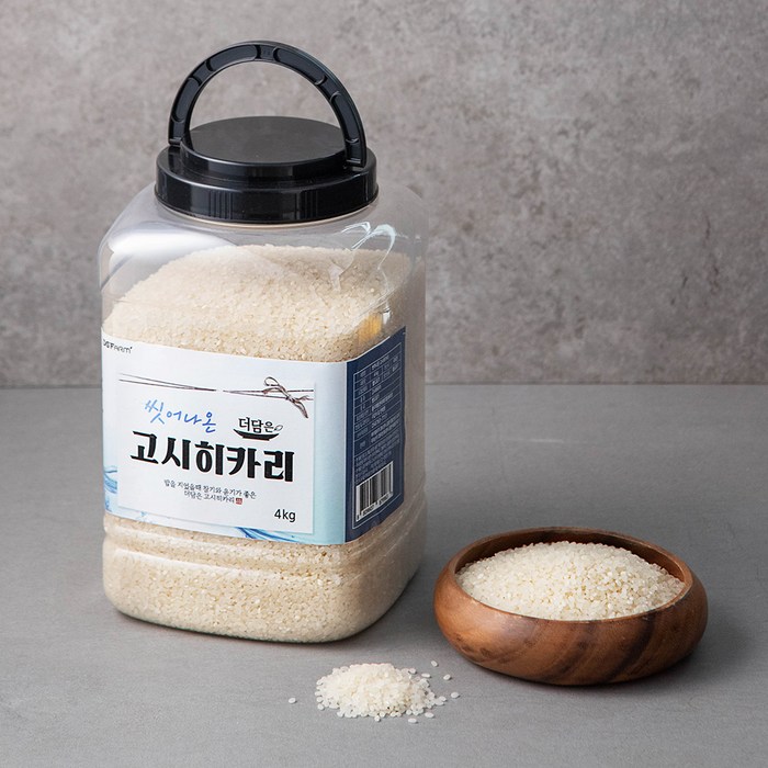 씻어나온 고시히카리 백미, 4kg, 1통 20230311