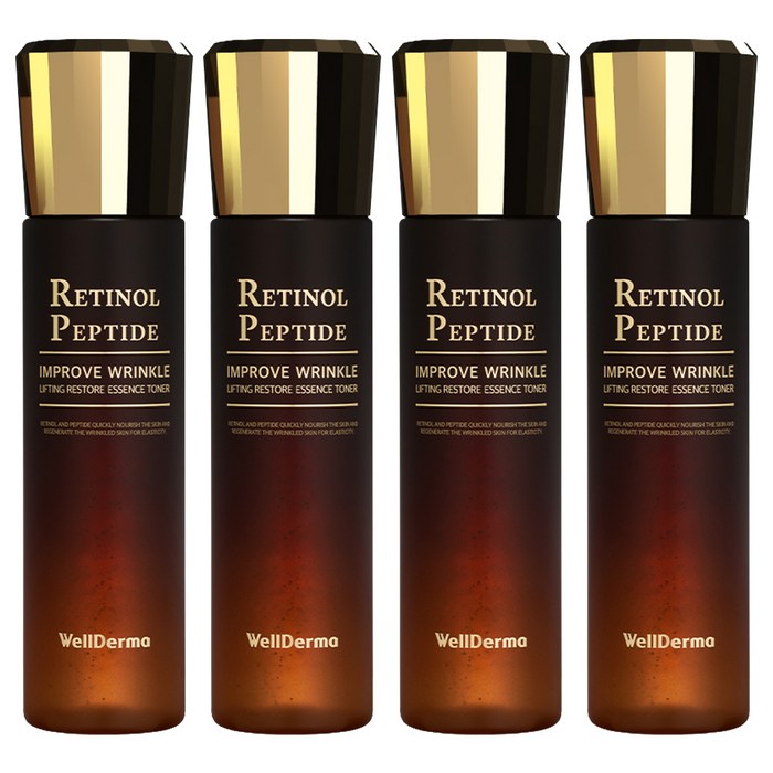 웰더마 레티놀 펩타이드 리프팅 리스토어 토너, 150ml, 4개