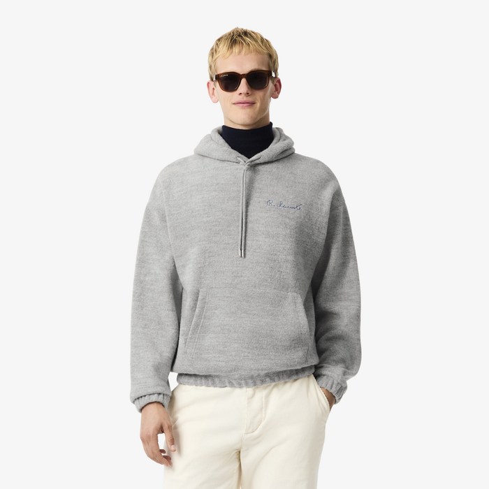 라코스테 남성용 PARIS PACK 플란넬 후드 풀오버 SH550255N