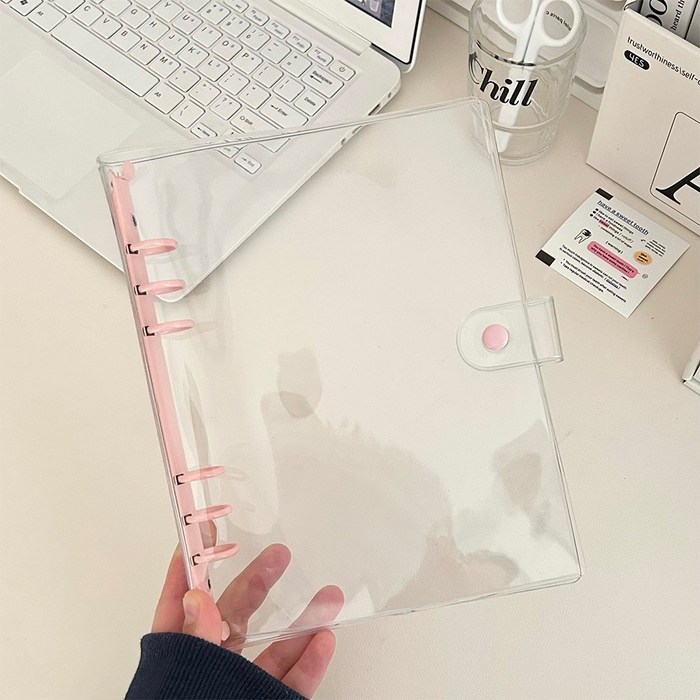청년토이 A5 6공 컬러 PVC 투명바인더