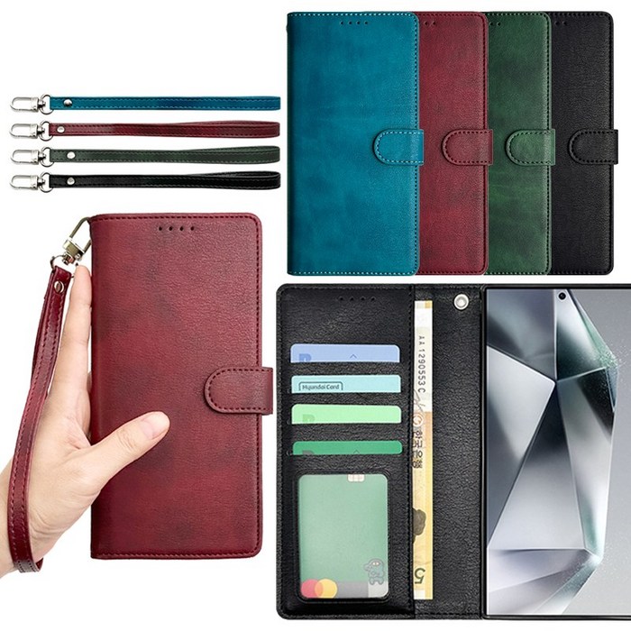 페블 갤럭시노트10플러스 5G 전용 N976N 노트10 아리사 인조가죽 깔끔한 수납 다이어리 휴대폰 케이스