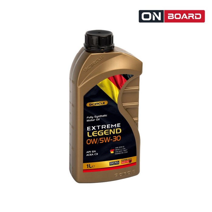 나인서클 익스트림 레전드 0W5W30 다점도 엔진오일 1L, 1L, 1개