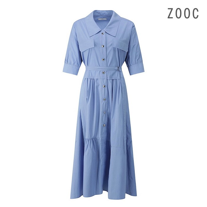 백화점 정품 주크 원피스 티어드 셔링 벨티드 BLZ232MSE105