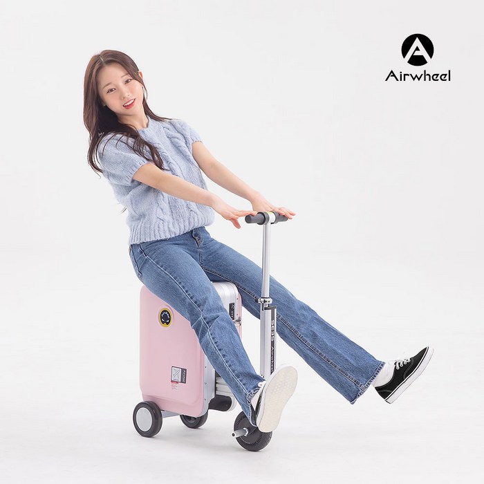 한국총판 국내배송 Airwheel 에어휠 전동캐리어 블랙핑크실버 캐리어, 블랙, 1개 한국총판 국내배송 Airwheel 에어휠 전동캐리어 블랙핑크실버 캐리어, 블랙, 1개