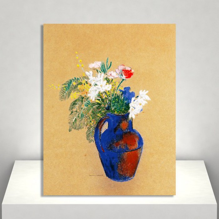 픽콘 갤러리랩 대형 명화 캔버스액자 65X50cm, 꽃병 픽콘 갤러리랩 대형 명화 캔버스액자 65X50cm, 꽃병