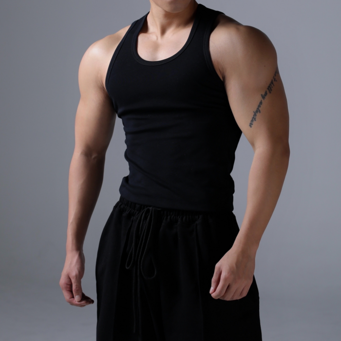 카미드 남성용 골지 헬스 망고나시 자체제작