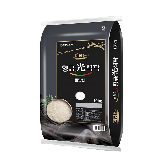 더담은 2024년산 햅쌀 황금빛식탁 백미, 상등급, 10kg, 1개