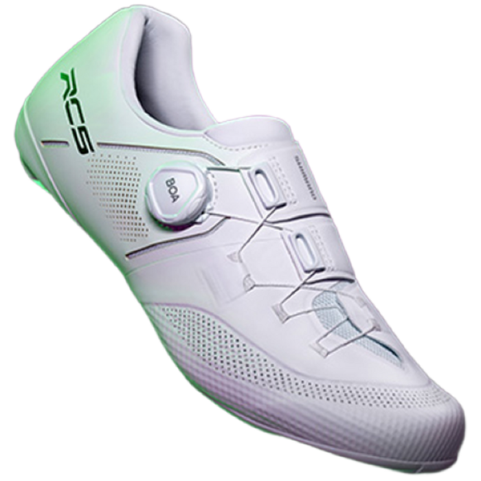 시마노 SHRC503  로드자전거 카본 로드클릿 슈즈, EU 45, 화이트 와이드