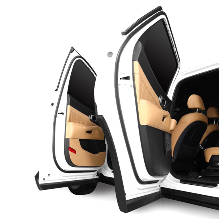 메이튼 튜닝 가죽 도어커버 1열도어 2p + 2열도어 2p 세트