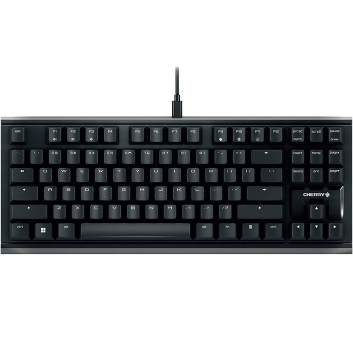 CHERRY 기계식 유선 텐키리스 키보드, 블랙, MX 1.1 TKL 저소음적축, 적축