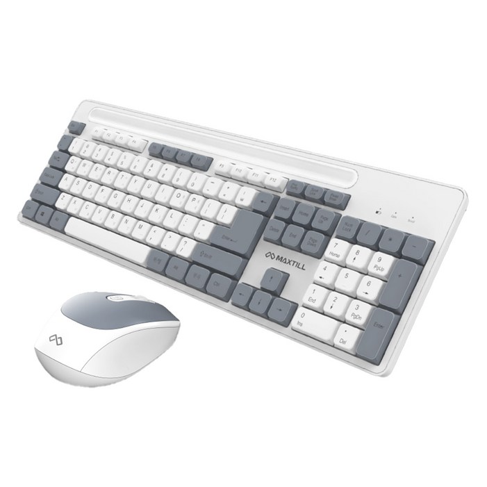 맥스틸 저소음 무선 키보드 마우스 세트