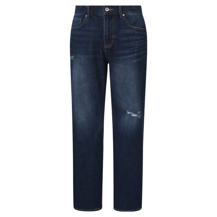 버커루 남성용 슬림 스트레이트 M톤 데님 팬츠