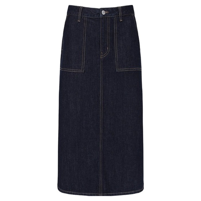 탑텐 여성용 데님 A라인 롱 스커트 MSE4RS2305