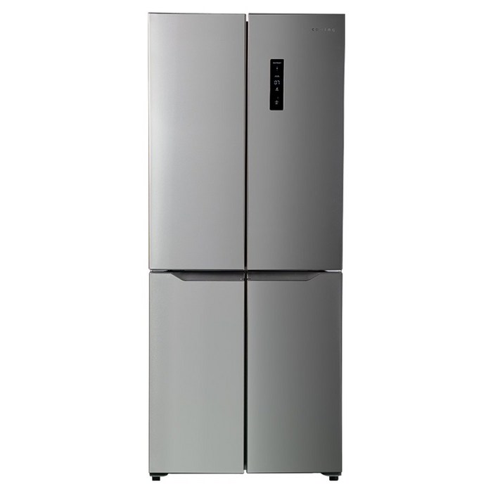 쿠잉전자 글램 글라스 대용량 418L 양문형 4도어 냉장고 방문설치, MD405M