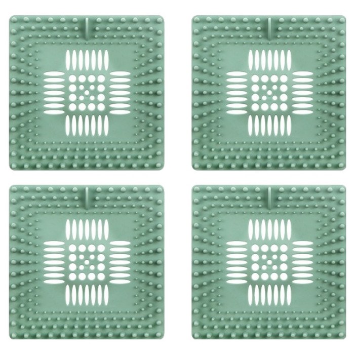 블럭마트 사각 욕실 배수구 거름망 4p