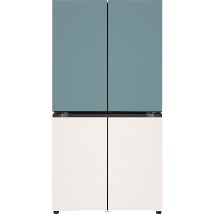 10 환급가전 색상선택형 LG전자 오브제 870L 매직스페이스 메탈 4도어 디오스 냉장고 방문설치