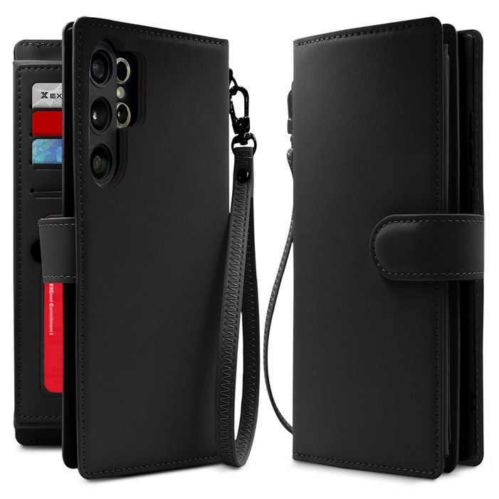 엑씨 모넬로A 스트랩 카드수납 지갑 가죽 다이어리 휴대폰 케이스