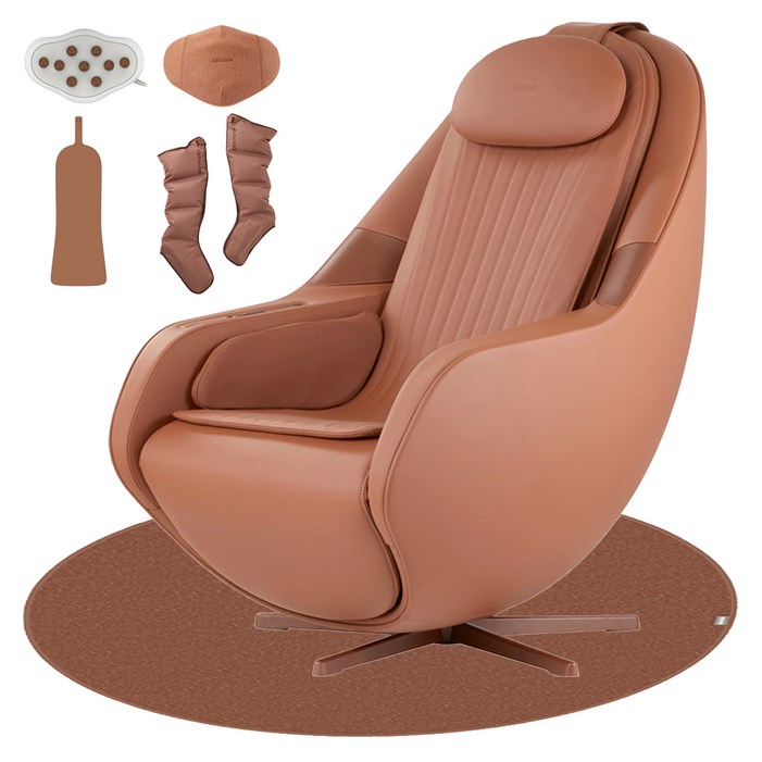 세라젬 파우제 M6 안마의자  복부진동도자  리모컨  시트패드  에어셀마사지기  러그 세트 방문설치