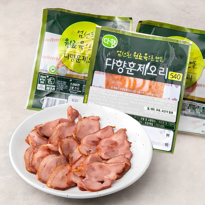 다향오리 엄선된 원료육으로 만든 다향훈제오리, 540g, 1개