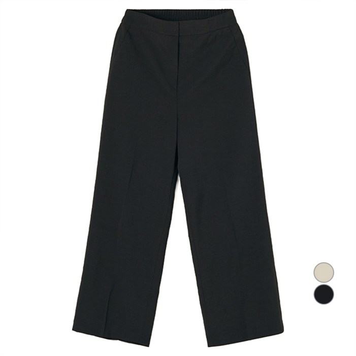 로엠 여성용 밴딩 와이드 슬랙스