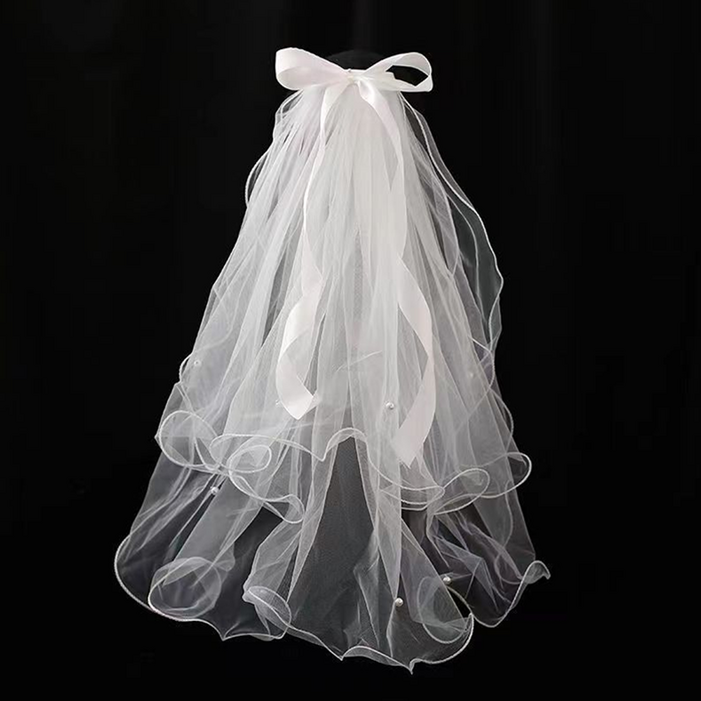 코히모 면사포 웨딩베일 브라이덜샤워 소품 5W0463, 타입4, 1개