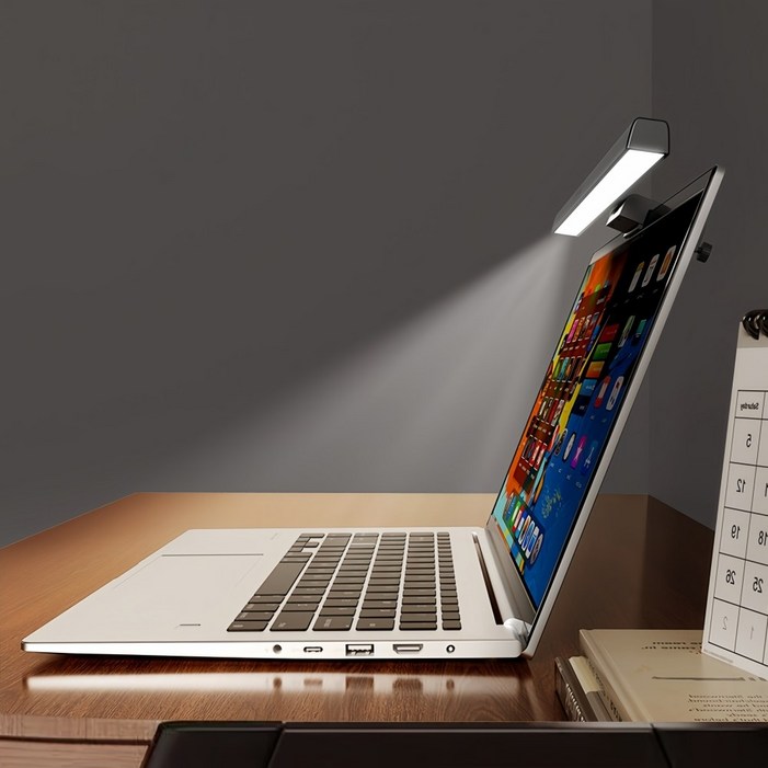 에비크 LED 조명 터치식 스크린바 모니터 전용 조명, 1개, 화이트 33cm