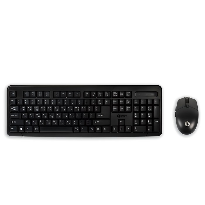 큐센 무선 키보드 마우스 세트  + 키스킨