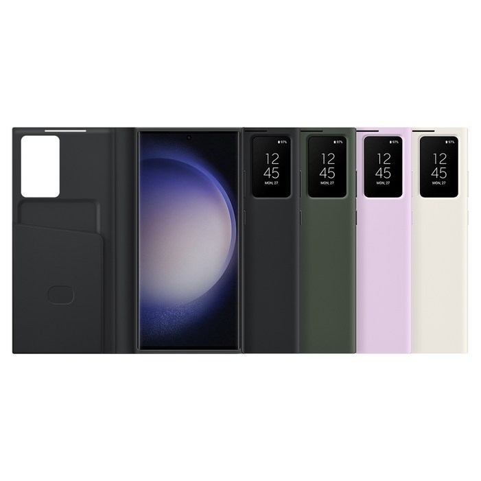 삼성 정품 갤럭시 S23 울트라 스마트 뷰 월렛 케이스 EFZS918