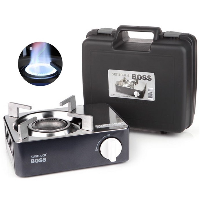 썬터치 보스 미니 휴대용 가스렌지  전용 케이스 세트, NAVY케이스증정, 1개