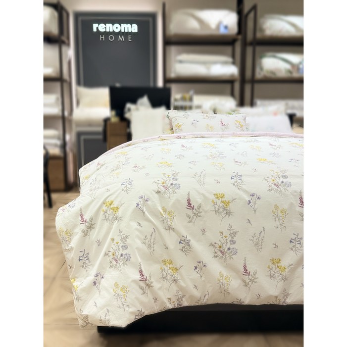 레노마홈 스텔라워싱 이불커버 60수 고밀도면