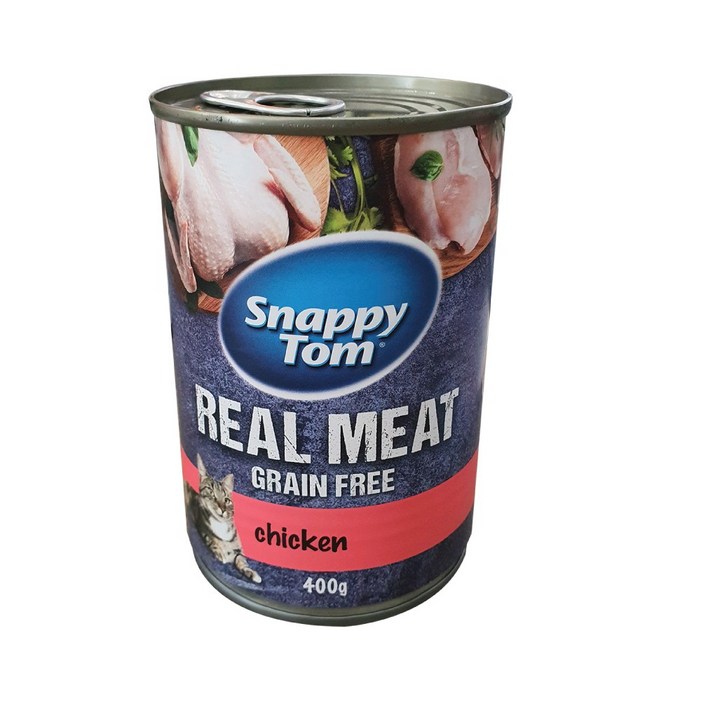 스내피톰 캣 400g 12개 1박스 6종 고양이 대용량 가성비 간식 주식 습식 캔사료 구내염 길냥이 파테타입, 12개, 400g, 닭