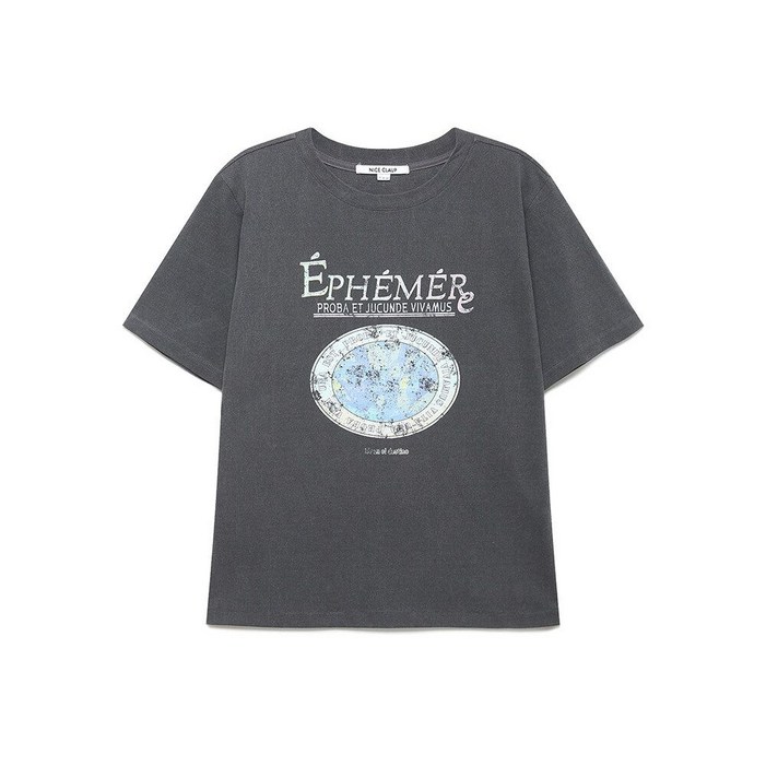 나이스클랍 마린프린트 반팔티셔츠A252PWT304IVDGDH1415675