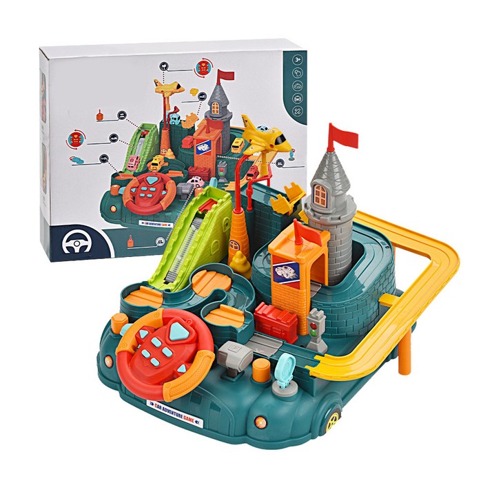 키즈브릭스 직접 조작하는 마법의성 코딩 로드 장난감, 그린, 1개