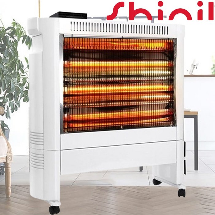 신일 대형 전기히터 이동식 3단 온풍 히터 업소용 난로 사무실 타이머 온풍기 카본 난방기