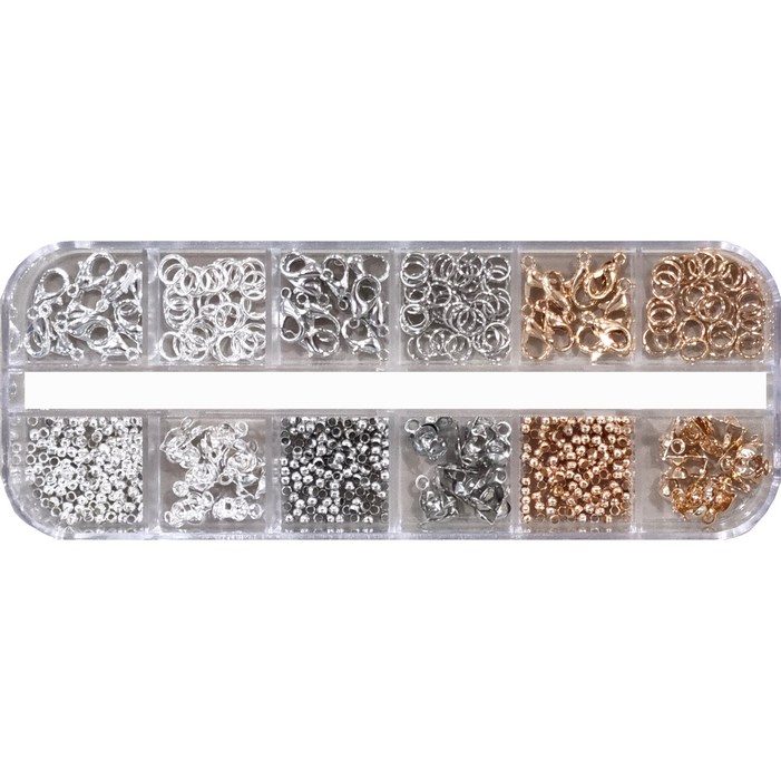 리니팜 비즈 공예 재료 키링 부자재 만들기 세트, 1세트, 3color 4종