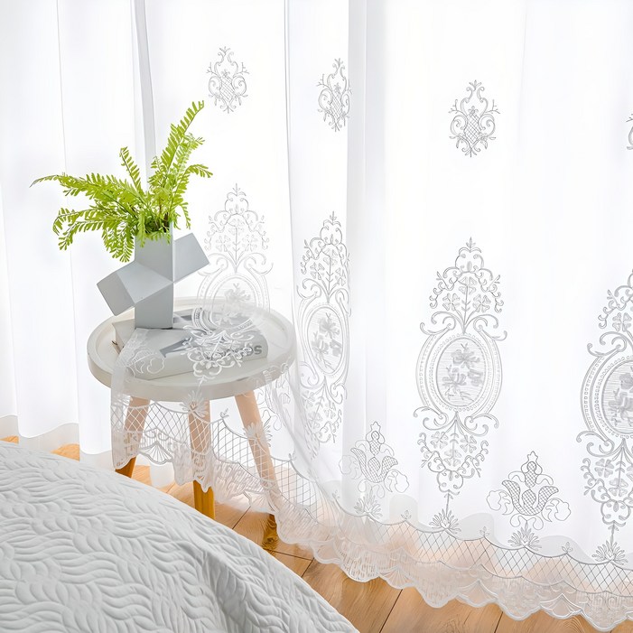 사라하우스 라보떼 자수 레이스 커튼