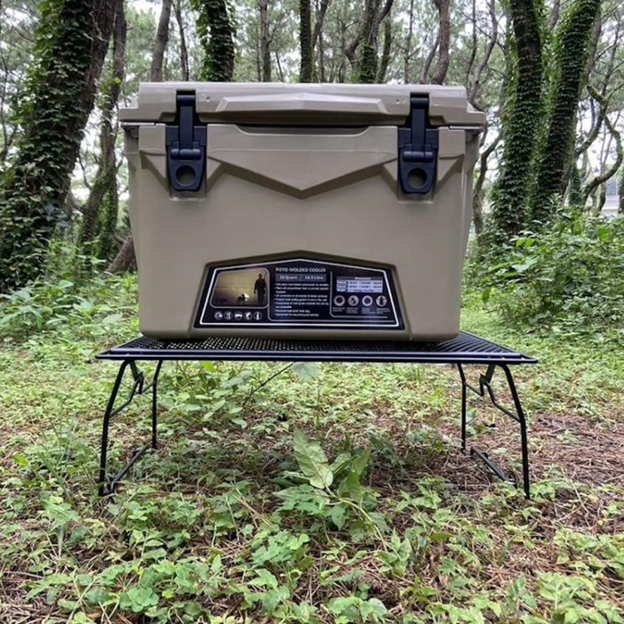 케븐 철재 그릴 사이드 테이블 화목난로 팬히터 받침대 아이스박스 쿨러 스탠드 키친 쉘프 선반