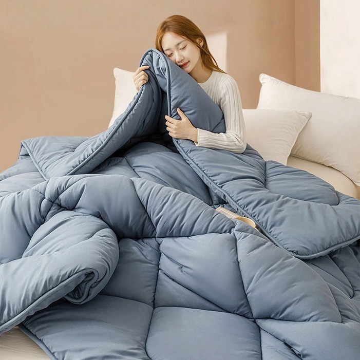 LINSHU 부드러운 차렵이불 따뜻함 유지 알러지케어
