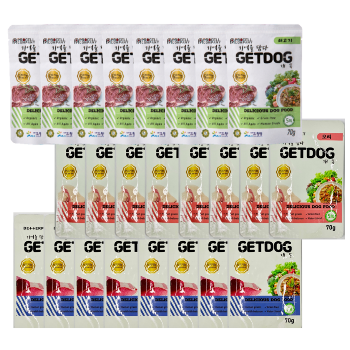 베러펫 강아지습식사료 강아지사료 주식 보양식 소고기오리참치, 혼합맛, 70g, 72개