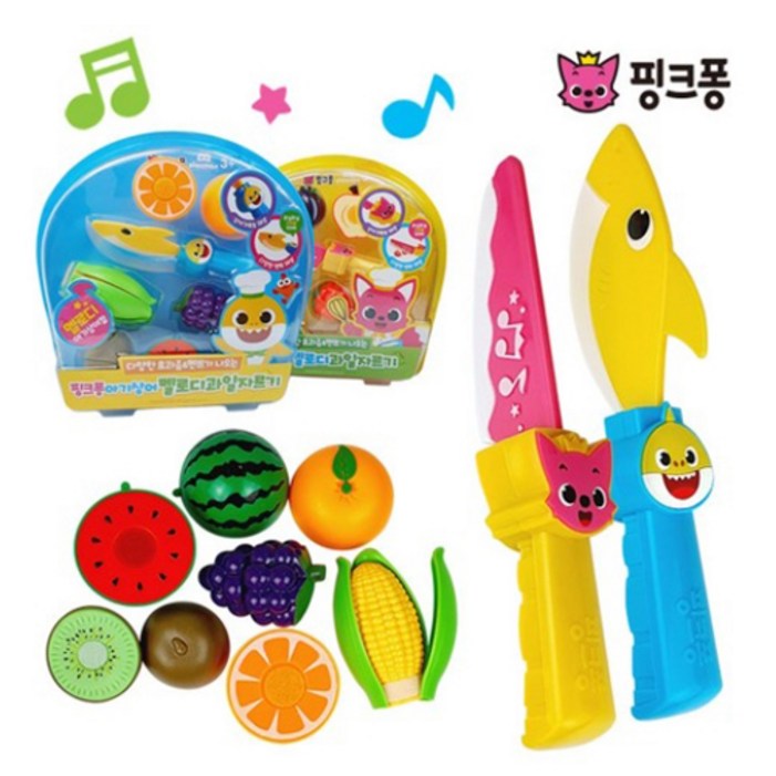 핑크퐁 멜로디 과일자르기 핑크퐁아기상어, 택1 배터리 교체 요망 핑크퐁 멜로디 과일자르기 핑크퐁아기상어, 택1 배터리 교체 요망