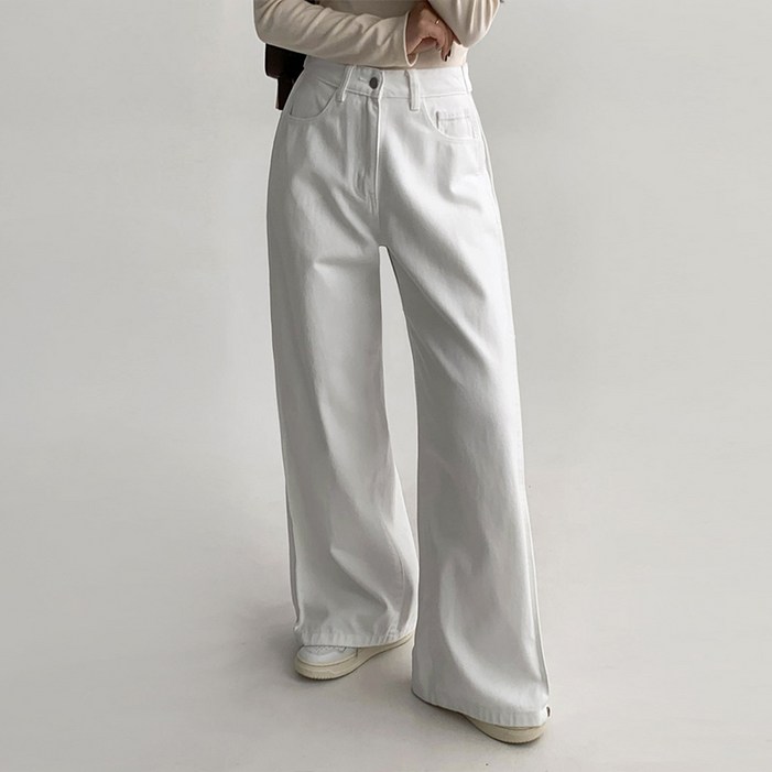 에이와비 여성용 150.160ver 여성용 사이드스냅와이드팬츠 키작녀기장선택4color3size