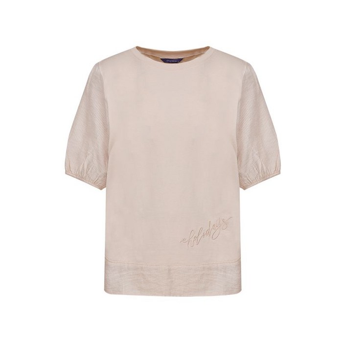 올리비아하슬러 올리비아하슬러 스트라이프 배색 티셔츠OHEMTS113