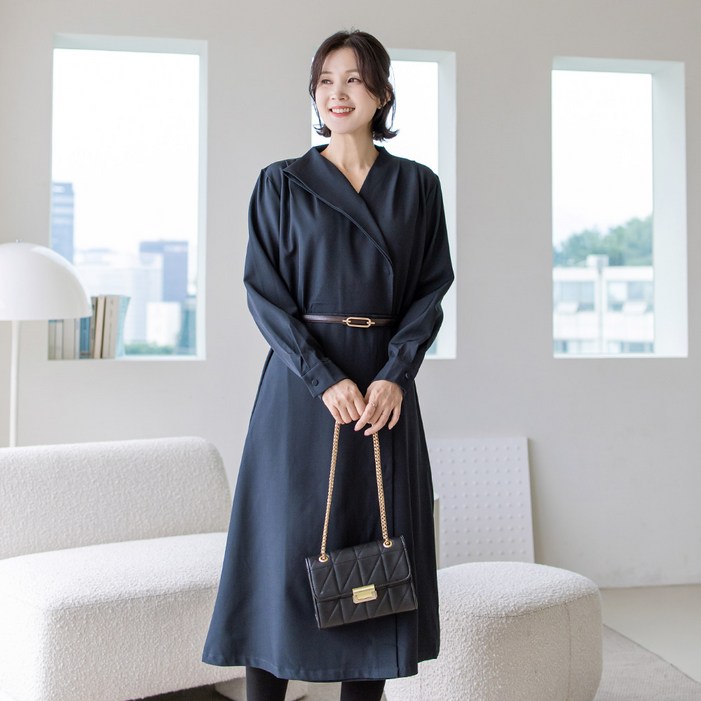김여사 스텔라 벨트 랩원피스 중년여성의류 엄마옷 50대 여성